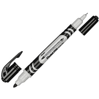 Marker dwustronny permanentny do CD/DVD czar. N75W-AE, Pentel