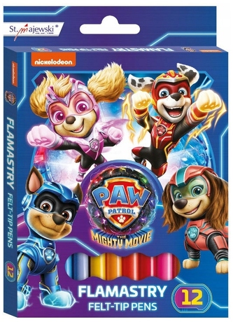 Flamastry 12 kol. Psi Patrol, St.Majewski
