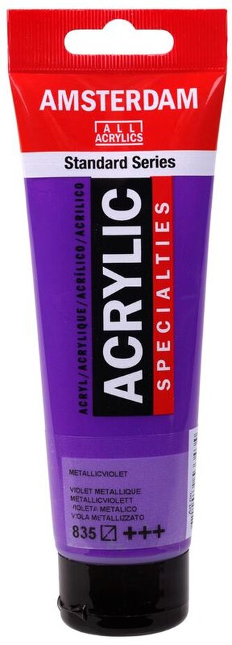 Farba akrylowa nr 835 metallic violet 120ml, Amsterdam