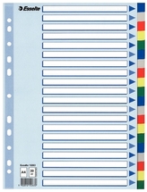 Przekładki A4 20k. plast, Esselte