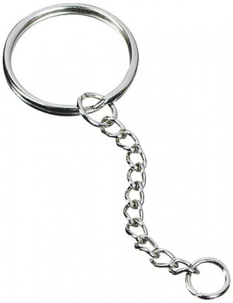 Karabińczyk na breloczek 25mm 3 szt., srebrny, Knorr Prandell