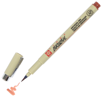 Pisak pędzelkowy Pigma Brush brąz, Sakura