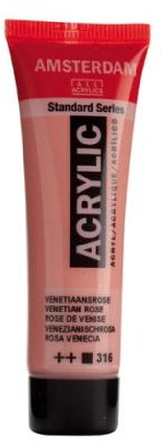 Farba akrylowa nr 316 venetian rose 20ml, Amsterdam
