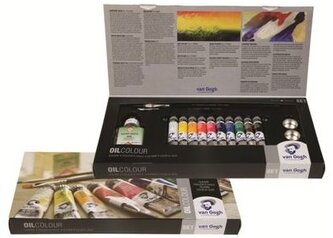 Farby olejne 10-kol. 20ml Van Gogh z akcesoriami, Talens