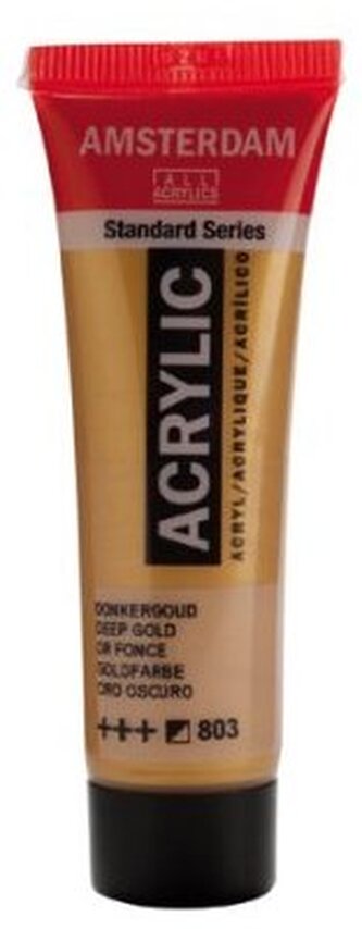 Farba akrylowa nr 803 złoty głęboki (deep gold) 20ml, Amsterdam
