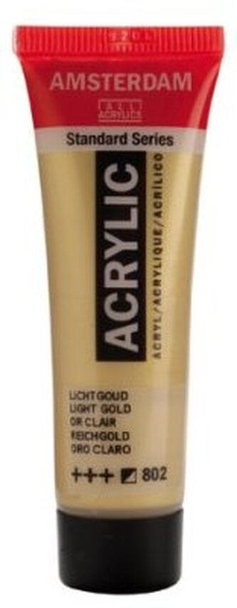 Farba akrylowa nr 802 light gold 20ml, Amsterdam