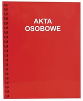 Akta osobowe na spirali bigowana z nadrukiem T-03, Konfex