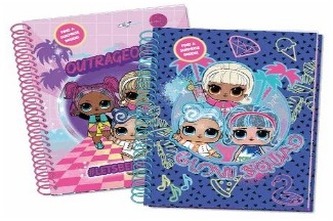 Notes brokatowy w twardej okładce 2 rodzaje, LOL