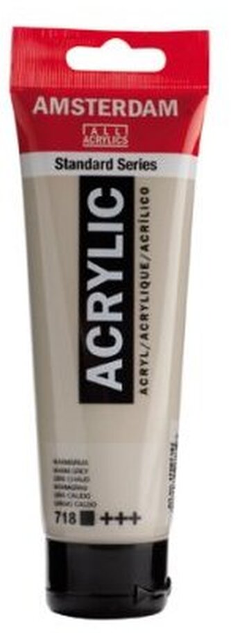 Farba akrylowa nr 718 szary ciepły (warm grey) 120 ml, Amsterdam