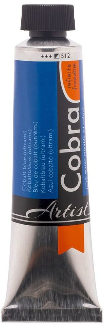 Farba olejna rozcieńczalna wodą, Cobra Artist 40 ml, Cobalt Blue Ultramarine, Talens