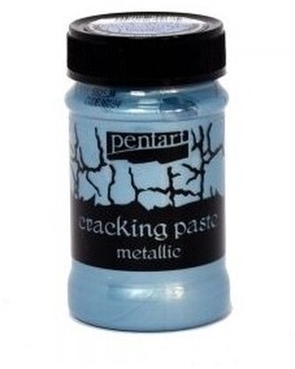 Pasta 3D do spękań srebrzysty niebieski. 100ml, Pentart