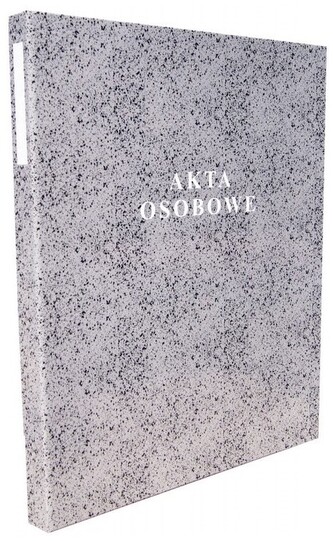 Akta osobowe oprawa twarda bindowana szara T-04, Konfex