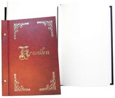 Kronika 250x345 pionowa złocona bordowa, Warta 319-026