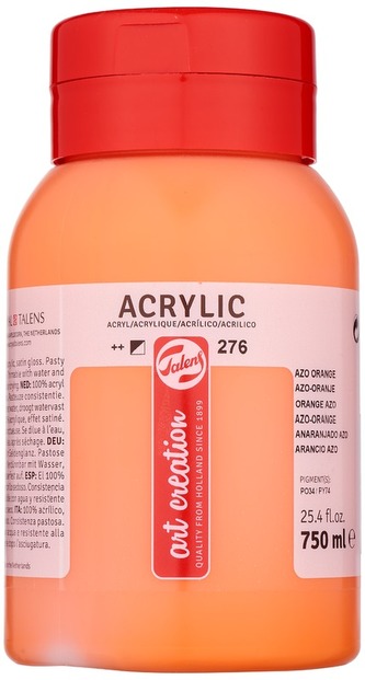 Farba akrylowa 750ml Azo Orange 276 Art Creation, Talens