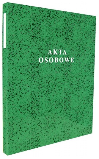 Akta osobowe oprawa twarda bindowana zielona T-04 143240, Konfex