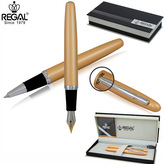 Kpl. pióro i długopis Canterbury gold RE100PD Regal