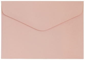 Koperta B6 gładki pudrowy róż satynowany k, 130g/m2, op. 10szt, Galeria Papieru