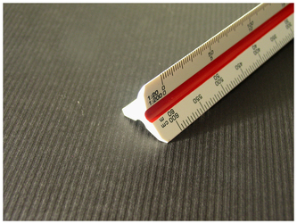 Linijka skalówka trójkątna 15 cm nr 11, Leniar