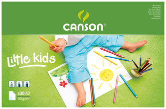 Blok rysunkowy A2 30 k. 90g Little Kids, Canson