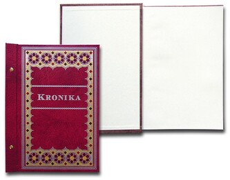 Kronika 250x345 pion. malowana bordo. Warta