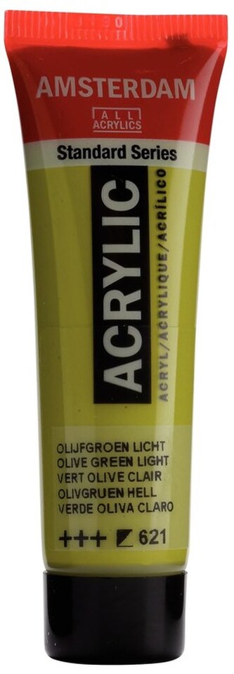 Farba akrylowa nr 621 olive green light 20ml, Amsterdam