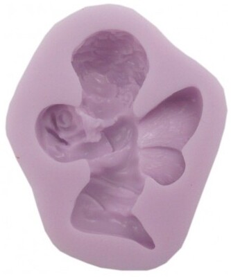 Foremka silikonowa słodko Aniołek z różą, Pentart