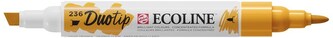 Marker dwustr. okr./ścięty Ecoline Duo Light Orange 236, Talens