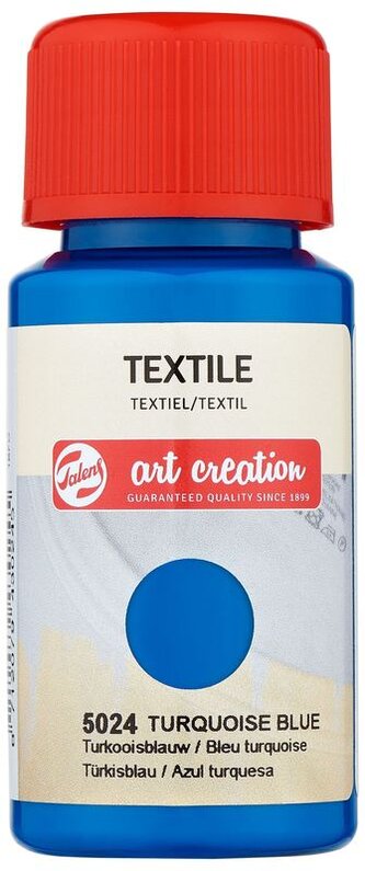 Farba do tkanin Textile Colour 50ml Turquoise Blue 5024, Talens