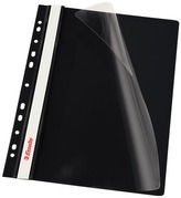 Skoroszyt wpinany A4 plastikowy czarny 10szt, Esselte