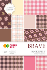 Blok effect Brave, 20x29cm, 170-220g/m2, 10 ark, 5 motyw., Happy Color