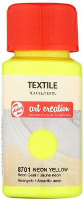 Farba do tkanin Textile Colour 50ml Neon Yellow 8701, Talens