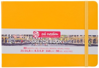Szkicownik żółty 21x14,8cm Art Creation, Talens
