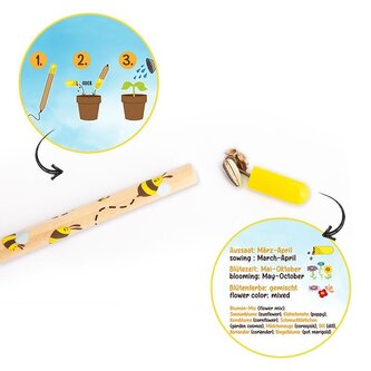 Ołówek z nasionami kwiatów Pszczoły, Trendhaus