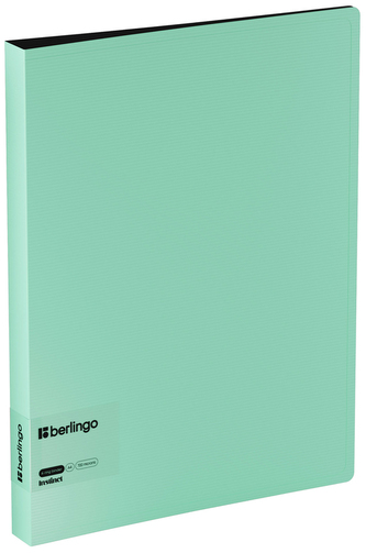 Segregator 4-ringowy Instinct, 35mm, z wewnętrzną kieszonką, miętowy, Berlingo