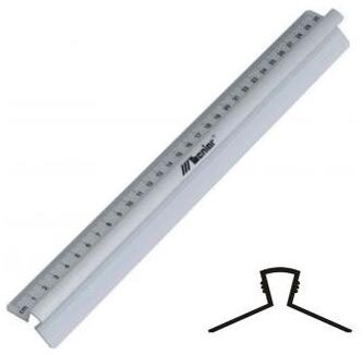 Linia 50cm AL. z uchwytem, Leniar 30319