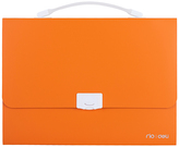 Teczka z rączką białą 13-przegródek Rio pomarańczowa, Deli