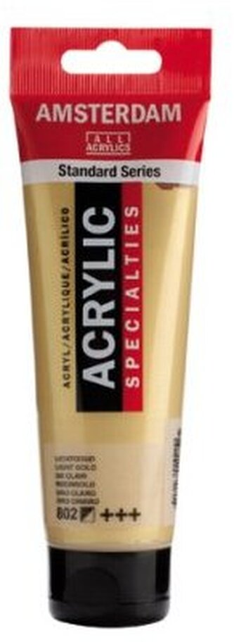 Farba akrylowa nr 802 light gold 120ml, Amsterdam