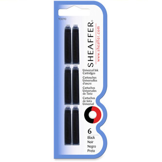 Naboje atramentowe uniwersalne czar. blist. 6 szt., Sheaffer
