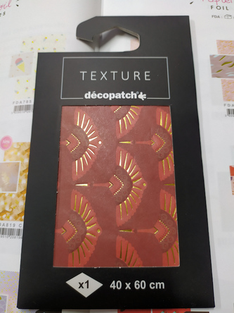 Papier do decoupage teksturowany 40 x 60 cm na blistrze TD 815, Decopatch