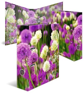 Segregator A4 70 mm Kwiaty fioletowe, Herma