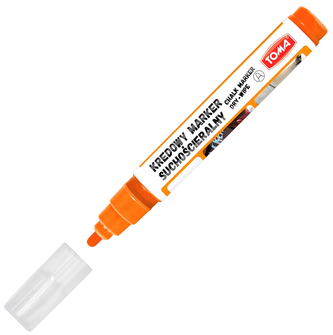 Marker kredowy suchościeralny 4,5mm pomarańczowy, Toma
