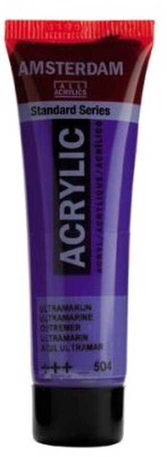Farba akrylowa nr 504 ultramarine 20ml, Amsterdam