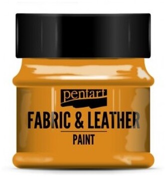 Farba do tkanin i skór 50ml pomarańczowa, Pentart