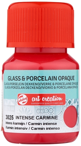 Farba do szkła i ceramiki Glass & Porcelain Opaque 30 ml Intense Carmine, Art Creation