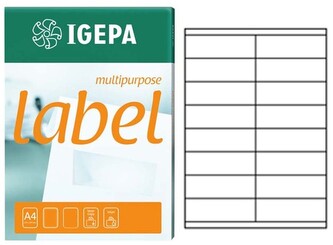 Etykiety 105x35mm 16x100ark, Igepa Label