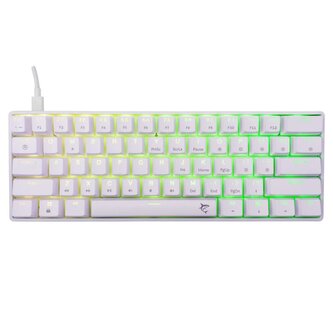 White Shark herní mechanická klávesnice SHINOBI 2 , US layout, hnědý switch, bílá (GK-004211) White Shark herní mechanická klávesnice SHINOBI 2 , US layout, hnědý switch, bílá (GK-004211)