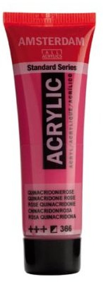 Farba akrylowa nr 366 quinacridone rose 20ml, Amsterdam