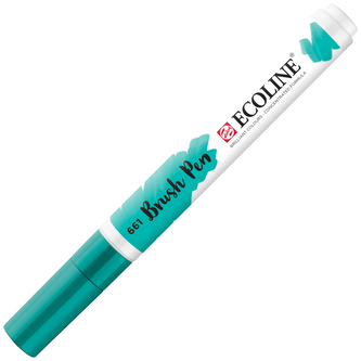 Pisak akwarelowy pędzelkowy Ecoline Brush Pen Turquise Green, Talens