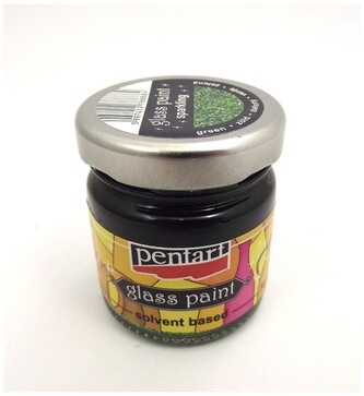 Farba do szkła 30 ml iskrzący zielony 26526, Pentart