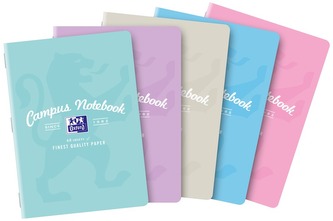 Zeszyt A5 60k. 90g linia z marginesem Campus Pastel, Oxford